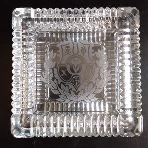 Vintage (1996) Chi Omega Glass Jewelry Box